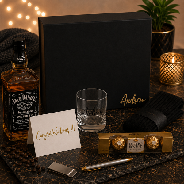Whiskey Magnetic Lid Gift Box (For One)