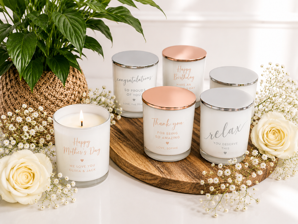 I Love you Mum Soy Candle - Rose Gold or Silver Foil