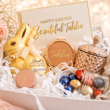 Load image into Gallery viewer, Personalised Easter Gift Box - Luxury Gold Hamper
