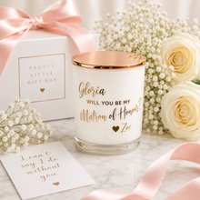 Load image into Gallery viewer, Will you be my Matron of Honour Soy Candle  - Personalised