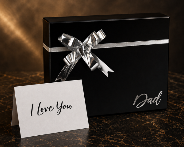 DIY - Large Black Personalised Gift Box - 30cm x 22cm x 10cm