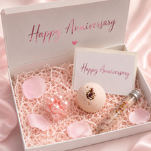 Load image into Gallery viewer, Relaxing Bath Happy Anniversary Personalised Gift Box