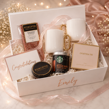 Load image into Gallery viewer, Personalised Designer Coffee Gift Box for Two (White)