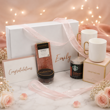 Load image into Gallery viewer, Personalised Designer Coffee Gift Box for Two (White)