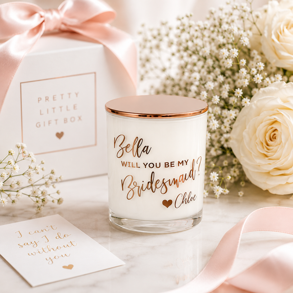 Will You Be My Bridesmaid Soy Candle -  Personalised