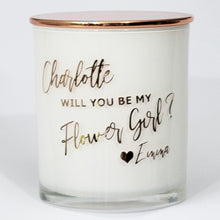 Load image into Gallery viewer, Will you Be Our Flowergirl Soy Candle - Personalised - PrettyLittleGiftBox