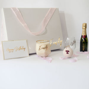 Luxury "Pretty Pastel" Birthday Hamper Gift Box