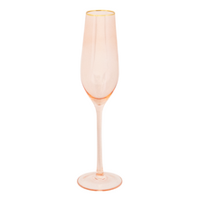 Load image into Gallery viewer, blush pink with gold trim cristina re flute