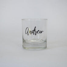 Load image into Gallery viewer, Personalised glass with foil name on it