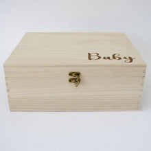 Load image into Gallery viewer, Newborn Baby Timber Keepsake Box - (Empty) - PrettyLittleGiftBox