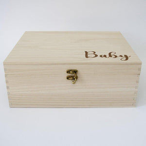Newborn Baby Boy Luxury Hamper - With Timber Keep Sake Gift Box - PrettyLittleGiftBox