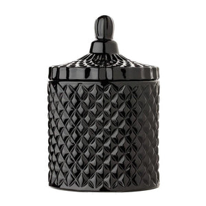 black geo gold candle 