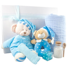 Load image into Gallery viewer, Baby Boy Goodnight Bear gift Box - PrettyLittleGiftBox