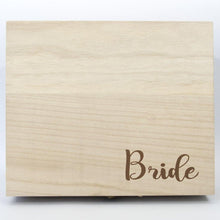 Load image into Gallery viewer, Bride Timber Keep Sake Box