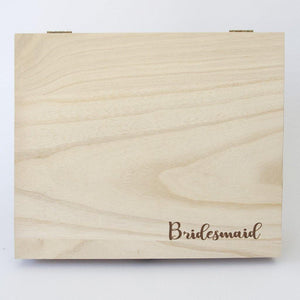 Timber Bridesmaid Box Keepsake