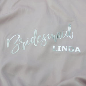 Personalised Satin Bridal Party Bath Robes - PrettyLittleGiftBox