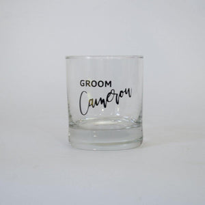 Personalised Spirit/Whiskey Glass For Him - Groom, Bestman, Groomsmen - PrettyLittleGiftBox