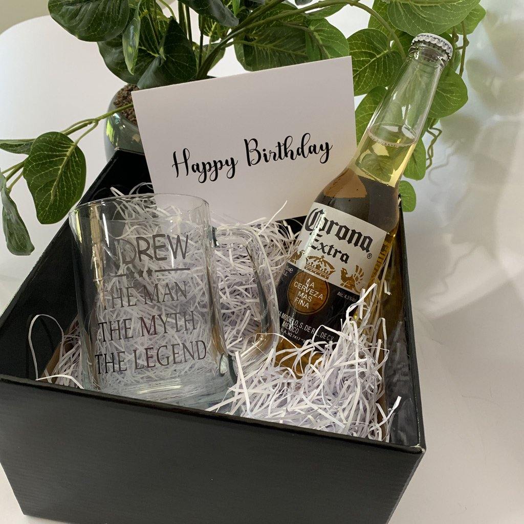 Personalised Fathers Day or Birthday Gift Box for the Man Cave