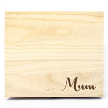 Load image into Gallery viewer, Mum Timber Keepsake Box - (Empty) - PrettyLittleGiftBox