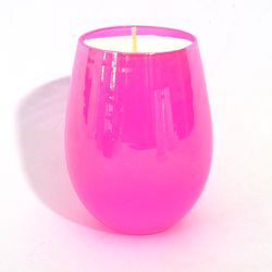 hot pink soy candle