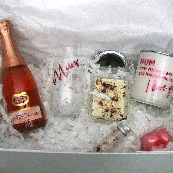 Spoil Mum Personalised Mothers Day "Pretty in Pink" Gift Hamper - PrettyLittleGiftBox