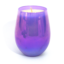 stunning purple soy candle