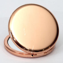 Load image into Gallery viewer, rose gold compact mirror top view