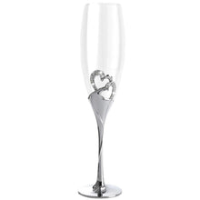Load image into Gallery viewer, Silver  champagne flute