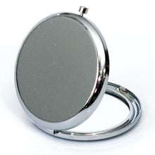 Load image into Gallery viewer, Silver Metallic Compact Mirror - PrettyLittleGiftBox