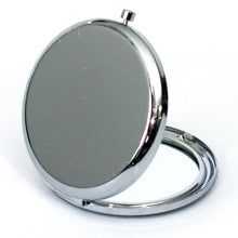 Load image into Gallery viewer, silver compact mirror