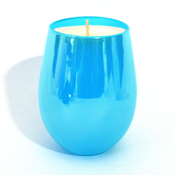 sky blue soy candle