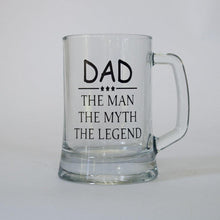 Load image into Gallery viewer, Beer Stein Dad, the man, the myth, the legend