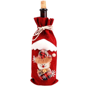 Christmas Wine Bottle Cover - PrettyLittleGiftBox