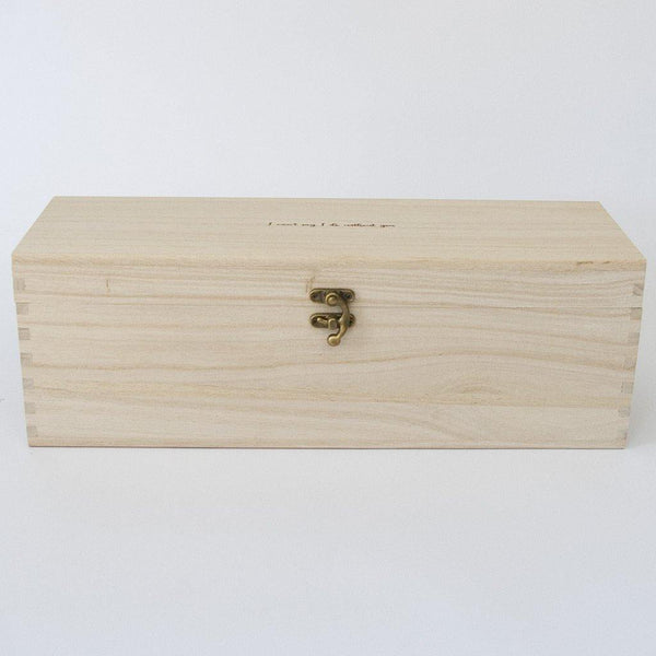 I Can't Say I do without you - Luxurious Timber Keepsake Box (empty) - PrettyLittleGiftBox