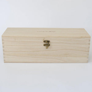 Personalised timber wine box
